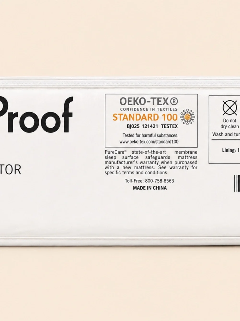 Bob's Goof Proof King Fitted Mattress Protector - White